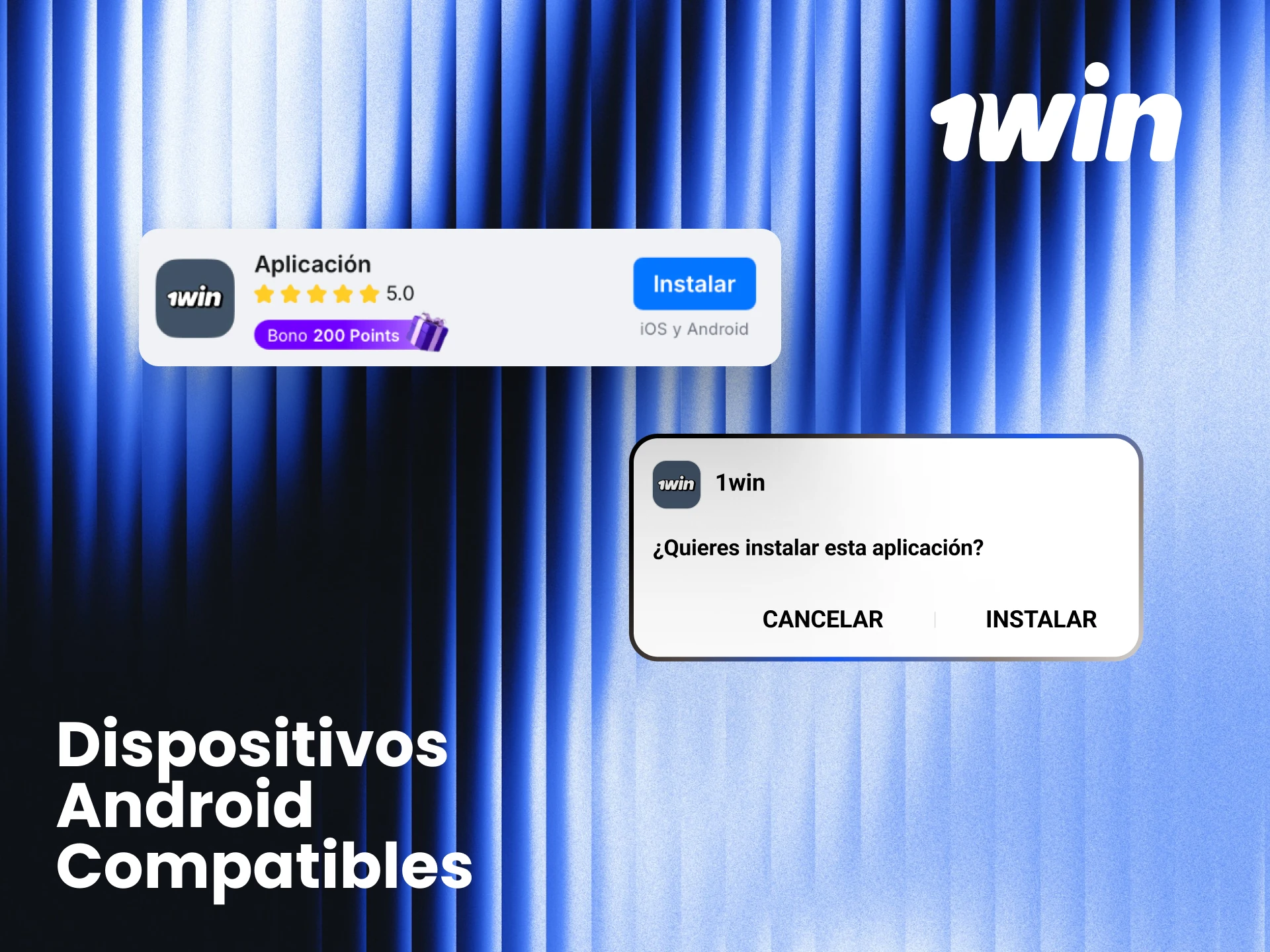 Lista de dispositivos Android compatibles con la app 1win en Argentina como Samsung y Motorola.
