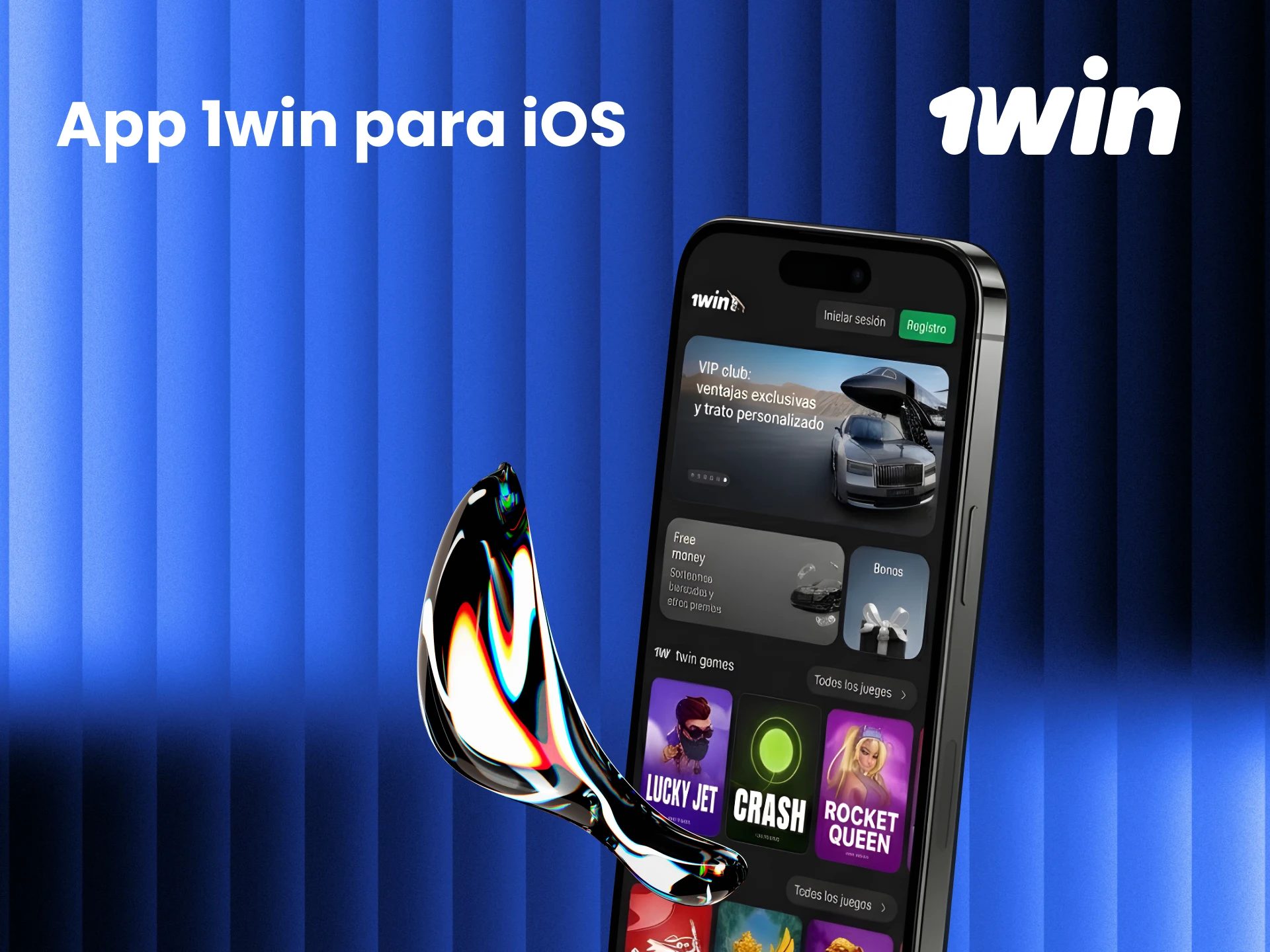 Aplicación móvil 1win para iPhone y iPad con apuestas deportivas y casino en vivo en iOS 12.