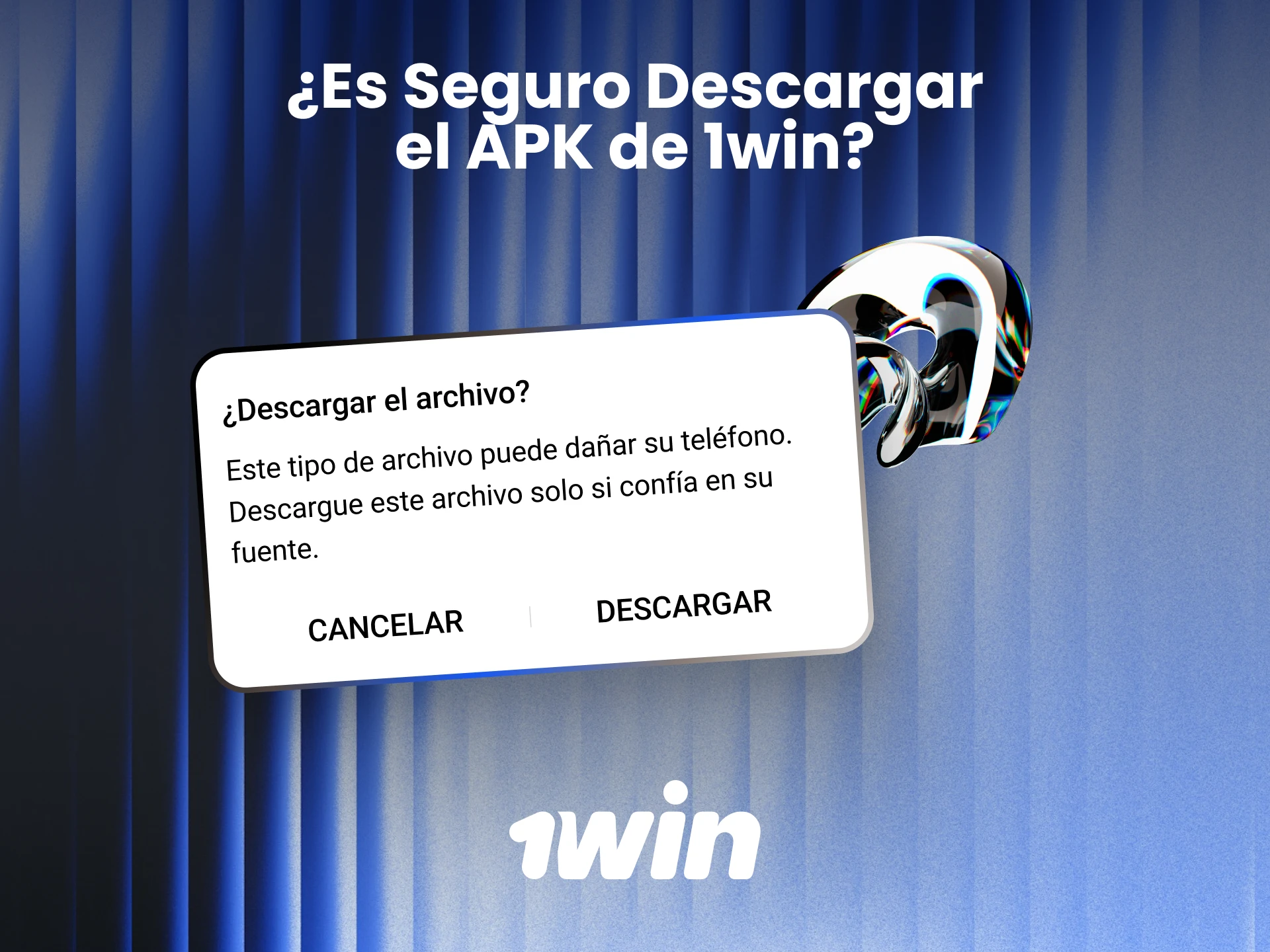 Descarga segura del APK de 1win con licencia Curaçao y cifrado SSL para proteger tus datos.
